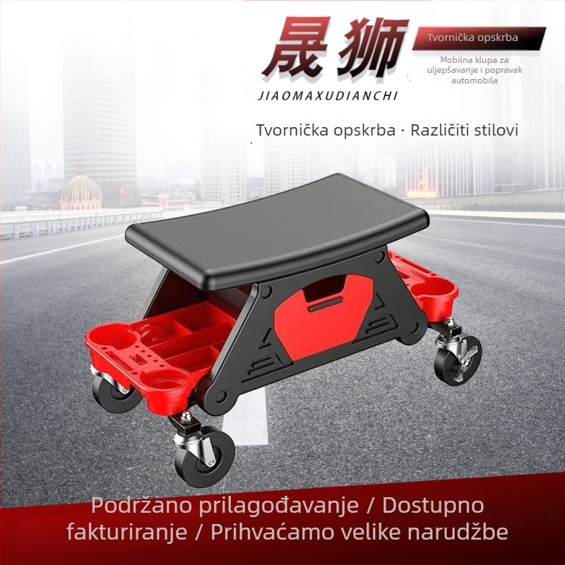 Čelični stol za popravak automobila, prijenosni
