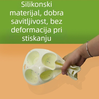 Dvobojna silikonska kalupa za pečenje – šifon, keksi, muffini i kruh – kružna, otporna na visoke temperature