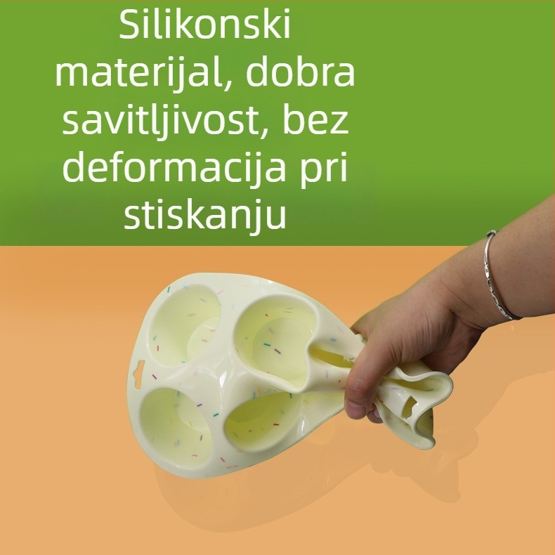 Dvobojna silikonska kalupa za pečenje – šifon, keksi, muffini i kruh – kružna, otporna na visoke temperature