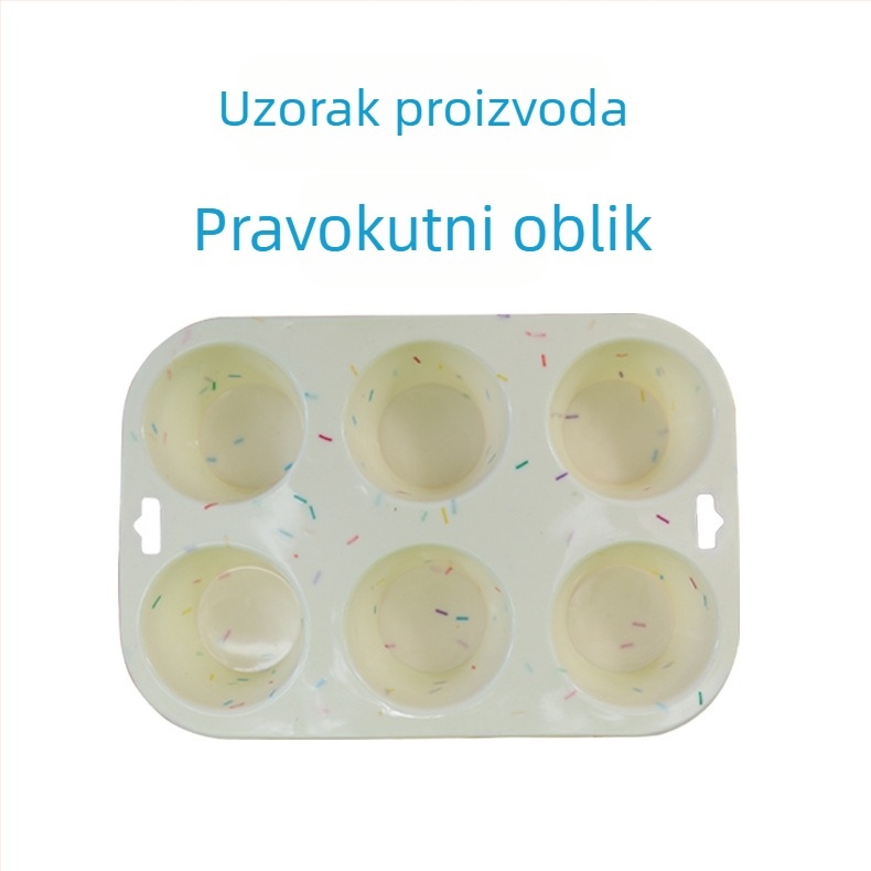 Dvobojna silikonska kalupa za pečenje – šifon, keksi, muffini i kruh – kružna, otporna na visoke temperature