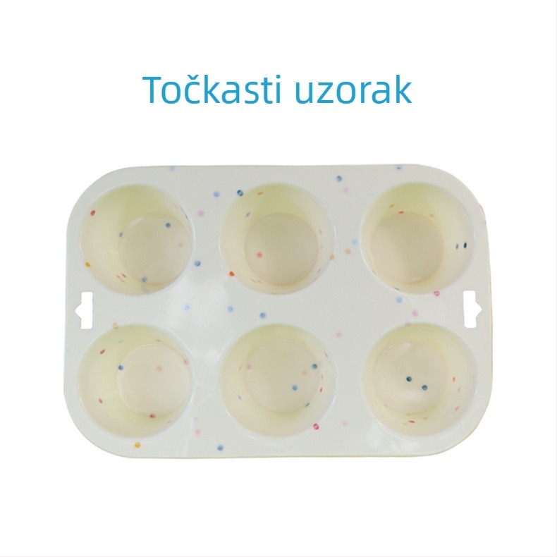 Dvobojna silikonska kalupa za pečenje – šifon, keksi, muffini i kruh – kružna, otporna na visoke temperature