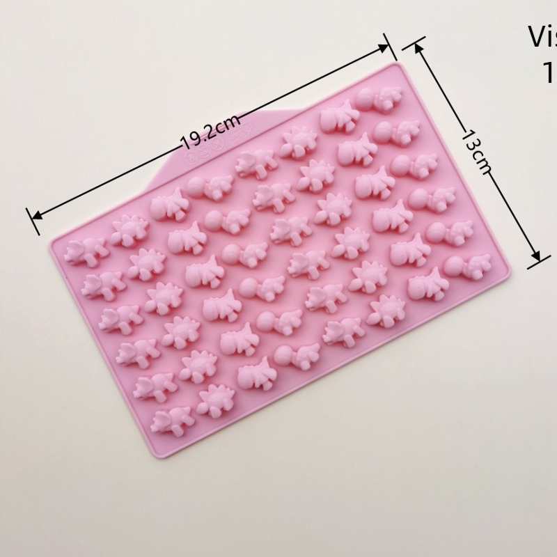 Silicone kalup za slatkiše i fudge – crtani likovi životinja, otporan na visoke temperature, za čokoladu