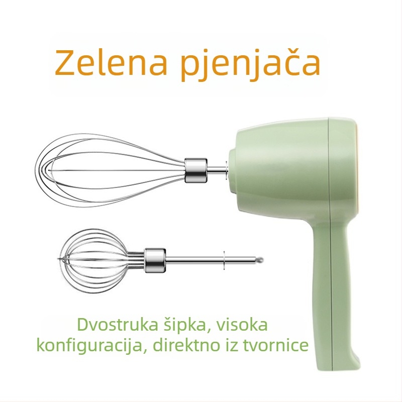 Bežični mućkalica za jaja, električni šlag-mikser, kućna upotreba, 304 nehrđajući čelik