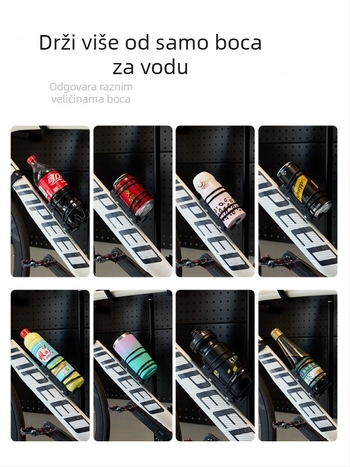 Magnetski držač za bocu na bicikl, ultralak, s mehanizmom brzog oslobađanja i remenom, universalan