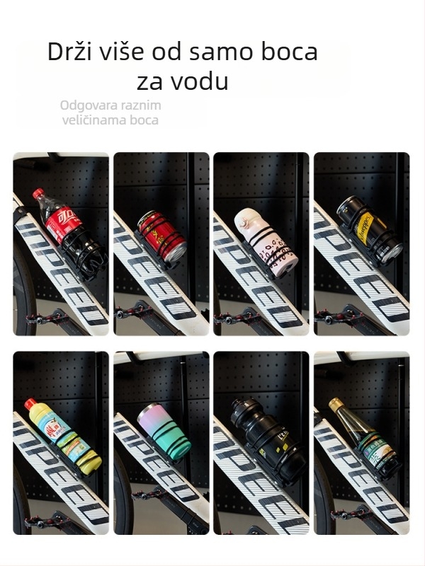 Magnetski držač za bocu na bicikl, ultralak, s mehanizmom brzog oslobađanja i remenom, universalan