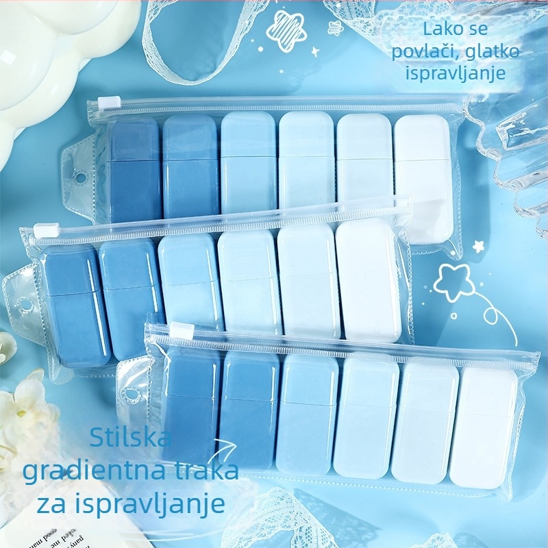 Korektivna traka za učenike – mini pravokutna, s gradijentnim bojama, sladak dizajn
