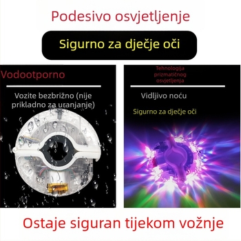 LED svjetlo na kotač dječjeg balans bicikla – dekoracija za noćnu vožnju
