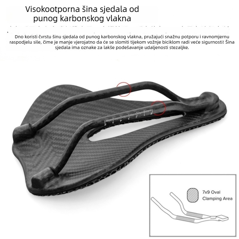 Ultra lagano EVA pjena sjedalo s karbonskim vlaknima za cestovne i brdske bicikle, udobna vožnja