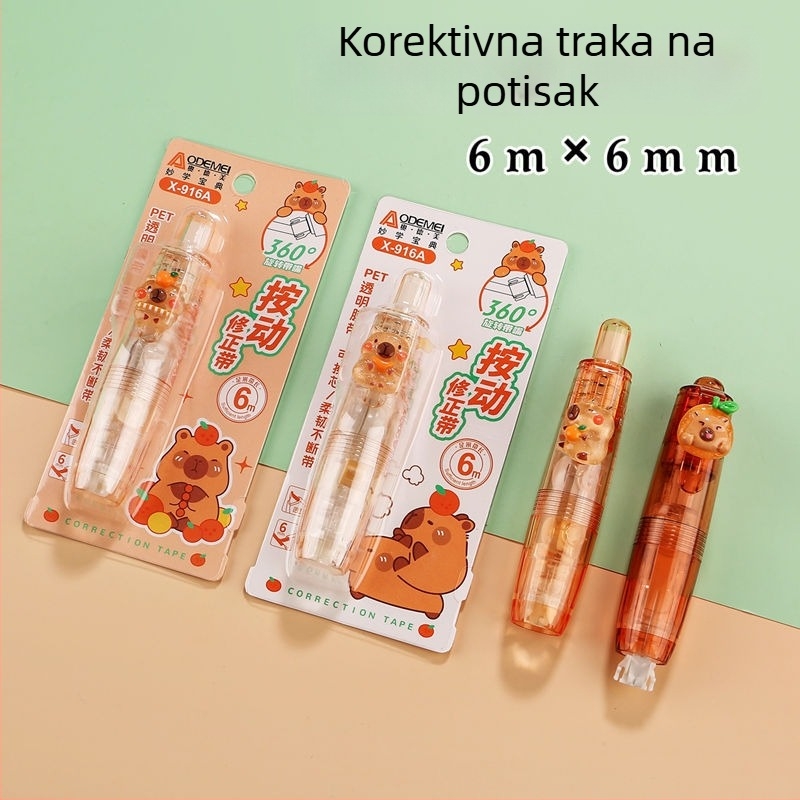 Korektivna traka s 360° rotirajućim vrhom, PET prozirni film i zamjenjivo jezgro