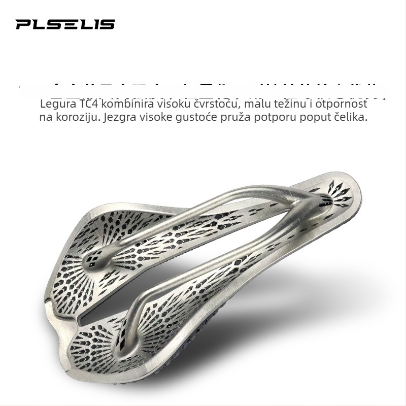 Plselis 3D-iztiskano sjedalo za bicikl od titanijeve legure – visoke čvrstoće, ultra lagano, prozračno, apsorpcija udara, šuplje jezgro