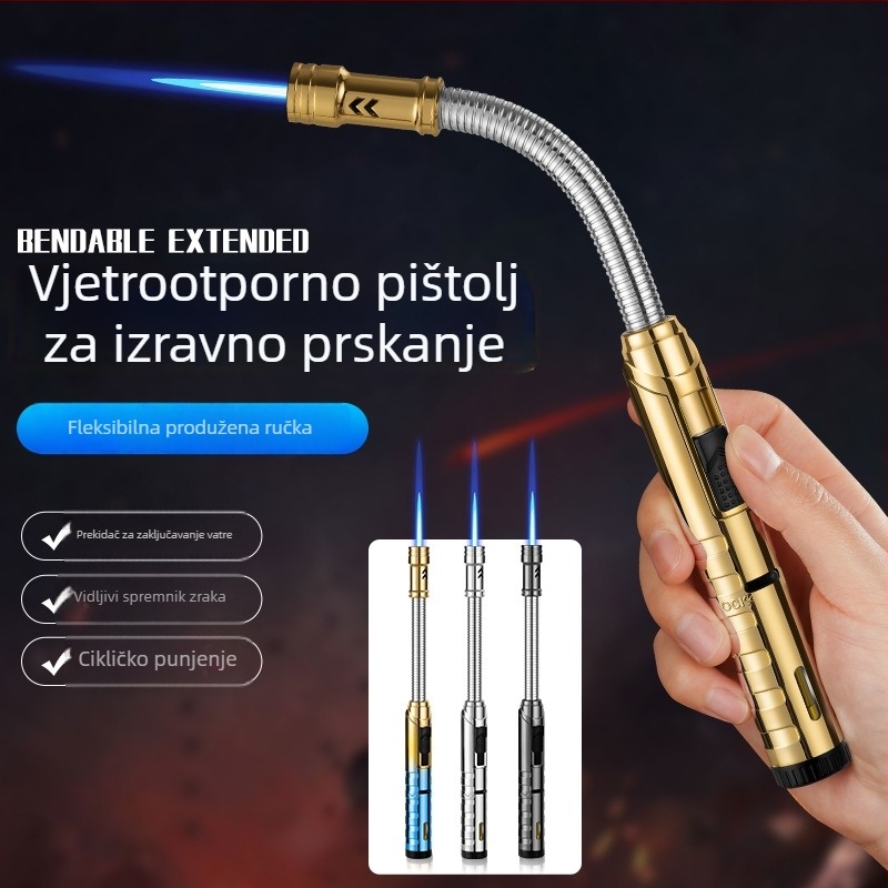 Kućni produženi zapaljivač za plinsku pećnicu i roštilj, otporan na vjetar, visokotemperaturni, izdržljiv i vrhunske kvalitete