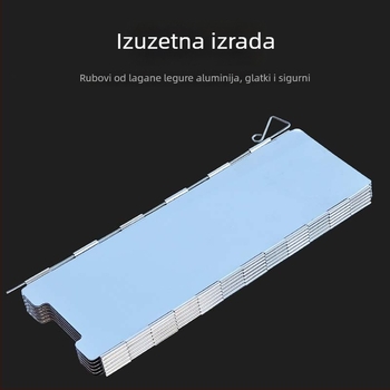 Vjetrozaštitni panel za kamping plinski štednjak