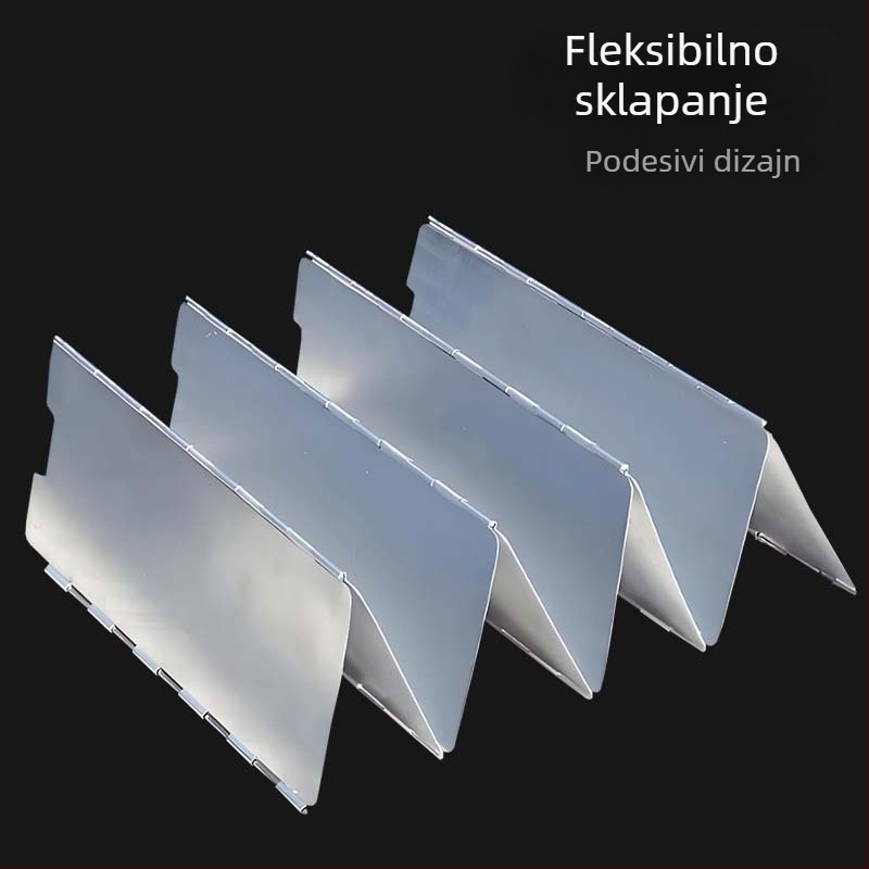 Vjetrozaštitni panel za kamping plinski štednjak