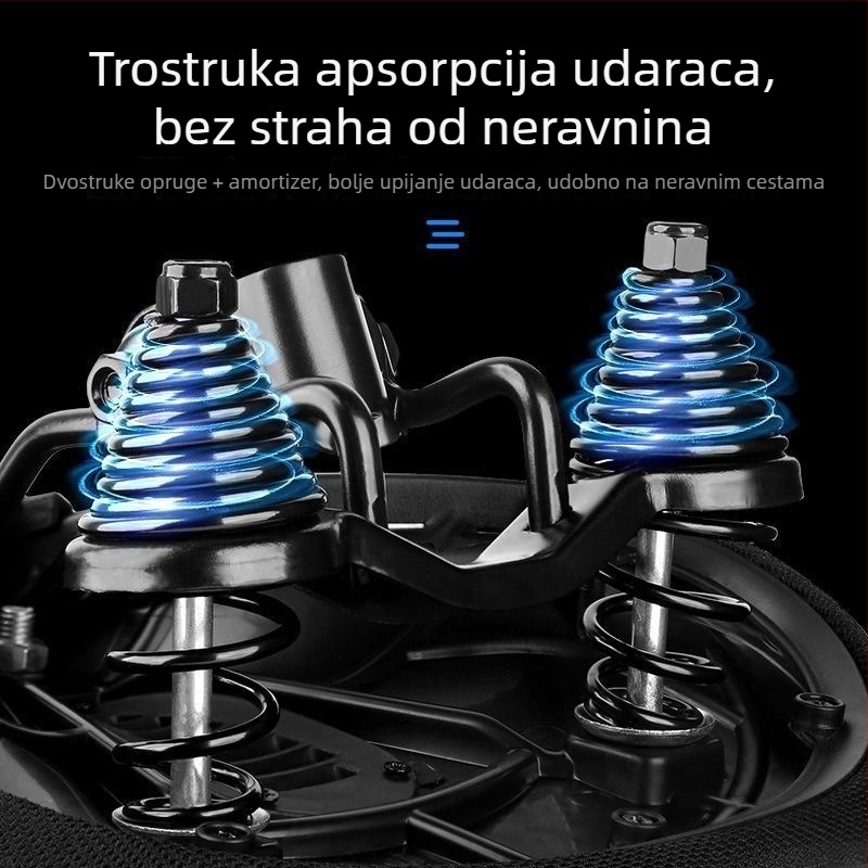 Proširena i prozračna sjedalica za brdski bicikl s širokim i debelim jastučićem za udobnu vožnju