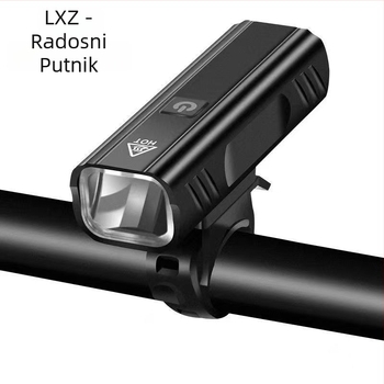 Svjetlo za bicikl od aluminijskog legura za planinske bicikle, USB punjenje, vodootporno, protiv odsjaja