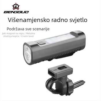 Bunguo prednja svjetiljka za bicikl - višenamjenska magnetska, vodootporna, za planinske i cestovne bicikle, osvjetljenje i radna svjetiljka, biciklistička oprema