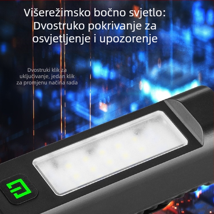 Bunguo prednja svjetiljka za bicikl - višenamjenska magnetska, vodootporna, za planinske i cestovne bicikle, osvjetljenje i radna svjetiljka, biciklistička oprema