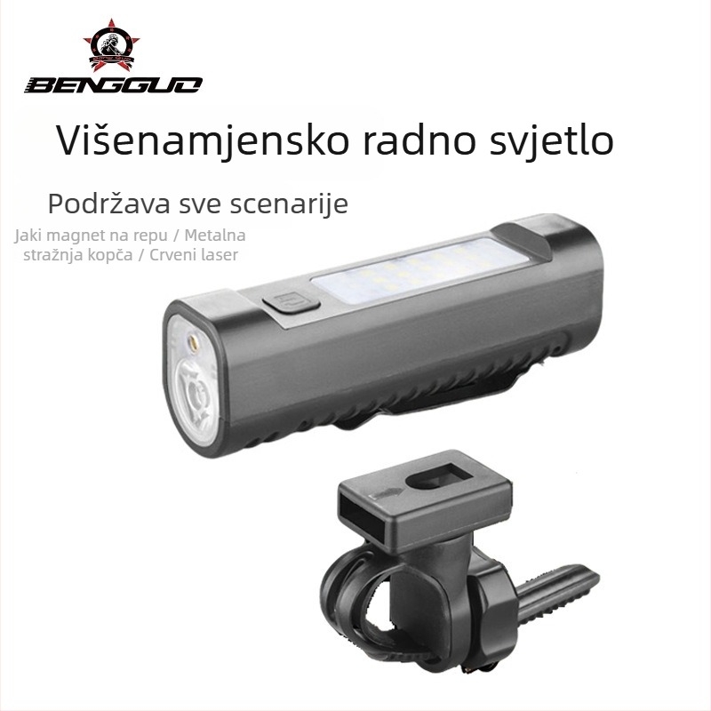 Bunguo prednja svjetiljka za bicikl - višenamjenska magnetska, vodootporna, za planinske i cestovne bicikle, osvjetljenje i radna svjetiljka, biciklistička oprema