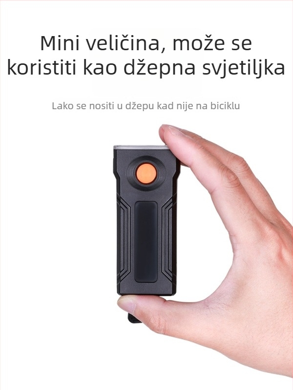 Prednje svjetlo za bicikl za noćnu vožnju, visok izlaz svjetla za MTB i cestovni bicikl, mini USB-C punjiva svjetiljka