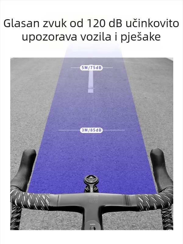 Svijetlo za bicikl visoke svjetline s daljinskim upravljanjem rog, dugo trajanje baterije, vodootporno za noćnu vožnju, za planinske i cestovne bicikle
