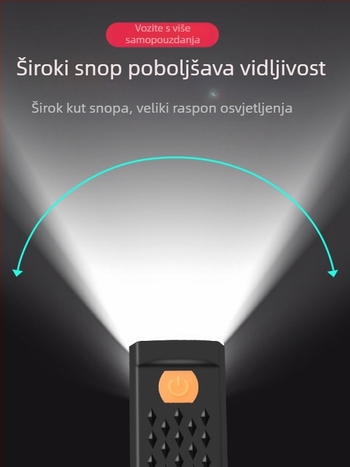 Prednje svjetlo za bicikl visoke jačine, punjivo, vodootporno, za planinski i cestovni bicikl, noćna vožnja