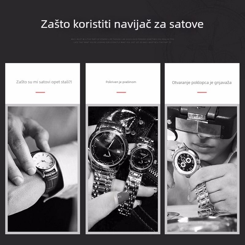 Mehanički navijač satova s tihim električnim motorom za kućnu upotrebu