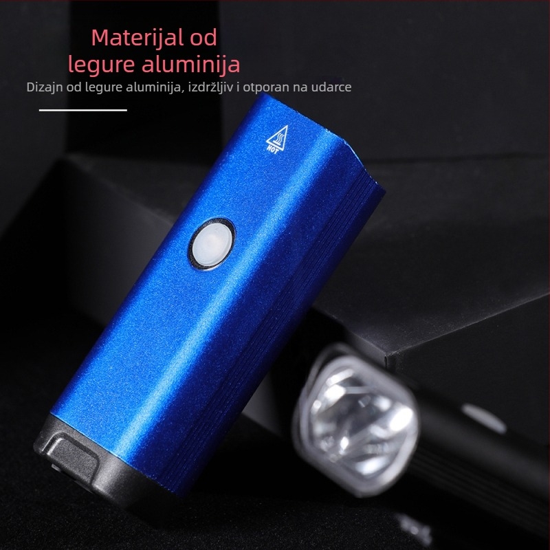 5W XPG prednja svjetiljka za bicikl, aluminij, MTB, 1800mAh, USB-C punjenje