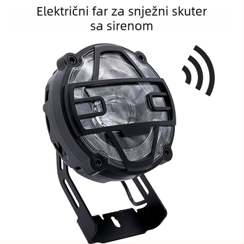 X5 aluminijski univerzalni prednji far za električni snježni skuter, aluminijska legura, 36V/48V, visok i nizak snop