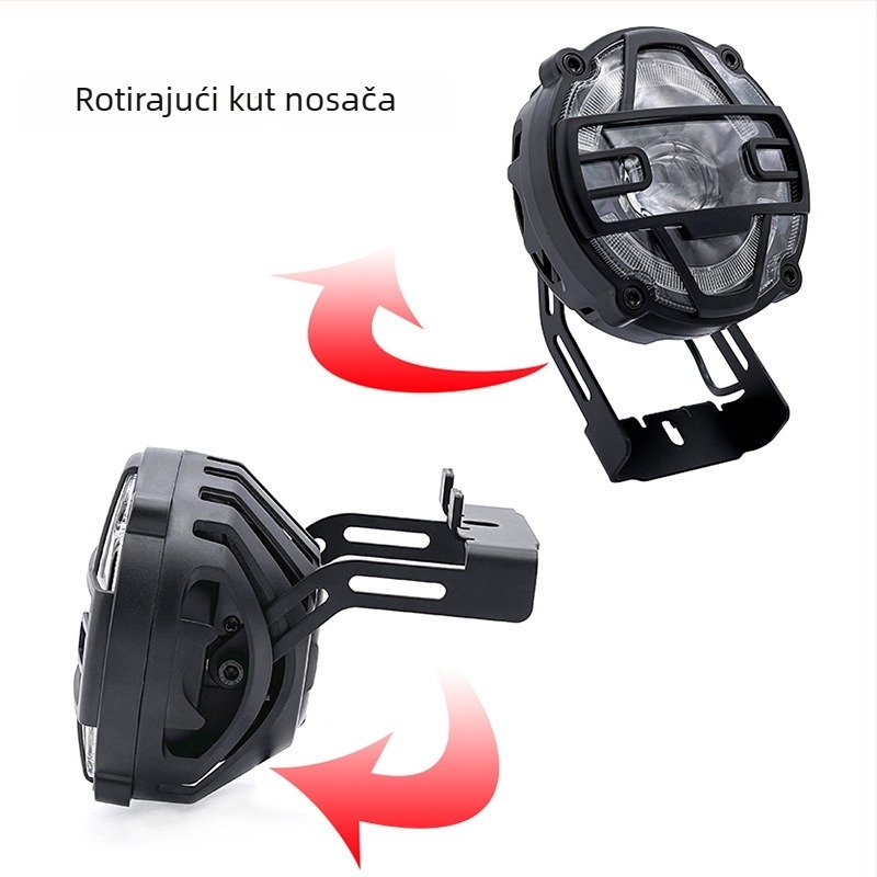 X5 aluminijski univerzalni prednji far za električni snježni skuter, aluminijska legura, 36V/48V, visok i nizak snop