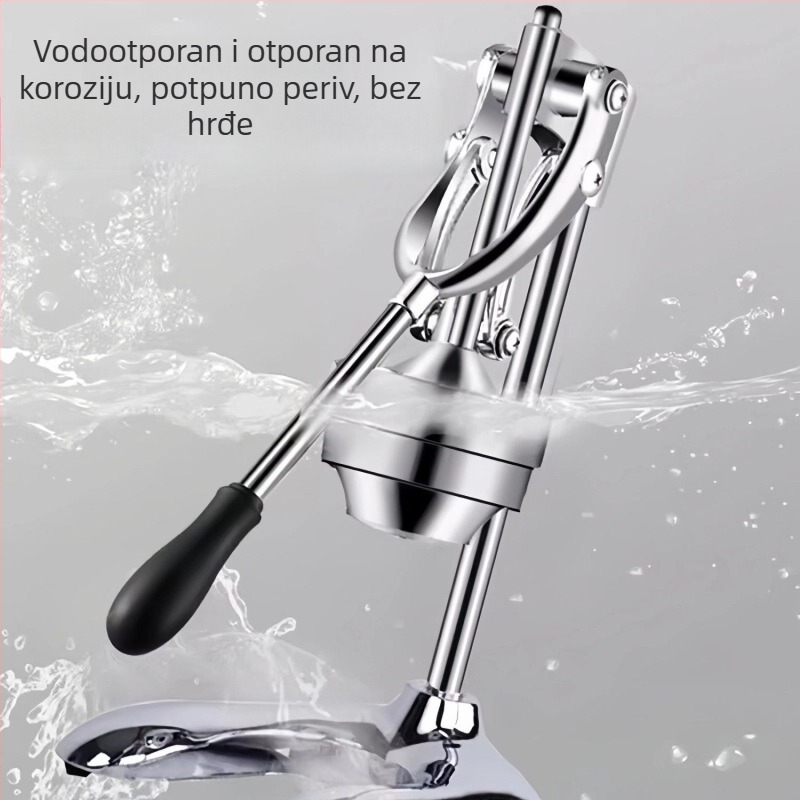 Ručni sokovnik od nehrđajućeg čelika, prenosiv, velik kapacitet, za sok od naranče i voće, s dva načina rada