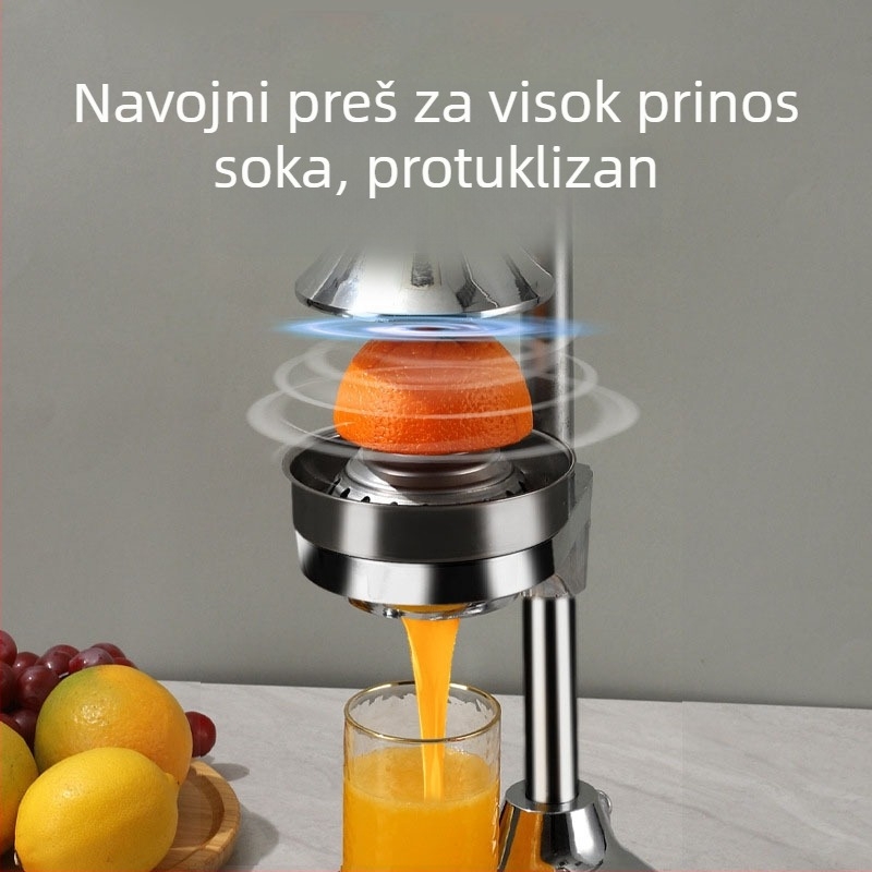 Ručni sokovnik za štandove — komercijalne klase, 304 nehrđajući čelik, sok od limuna i naranče