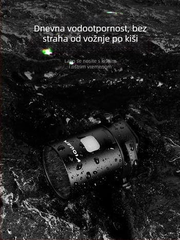 Time Tunnel šarena stražnja svjetiljka za bicikl, za MTB i cestovne bicikle, noćno upozoravajuće svjetlo