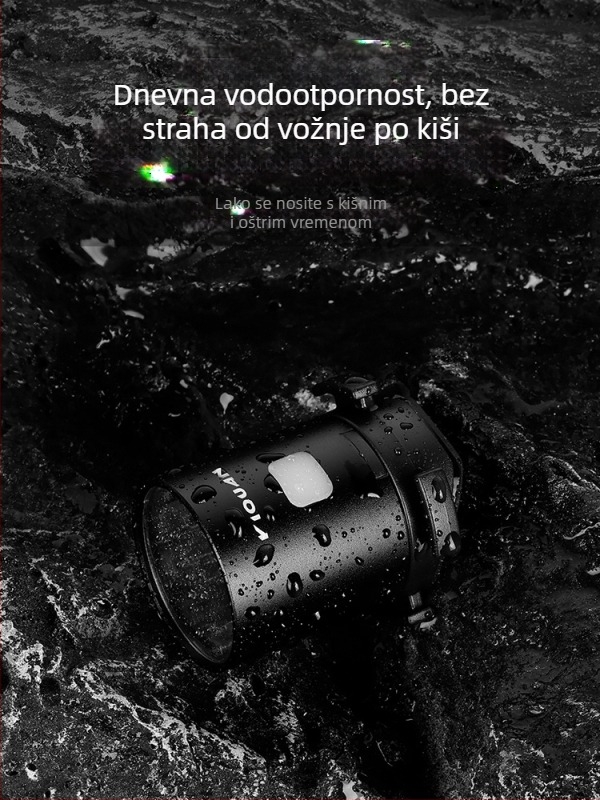 Time Tunnel šarena stražnja svjetiljka za bicikl, za MTB i cestovne bicikle, noćno upozoravajuće svjetlo