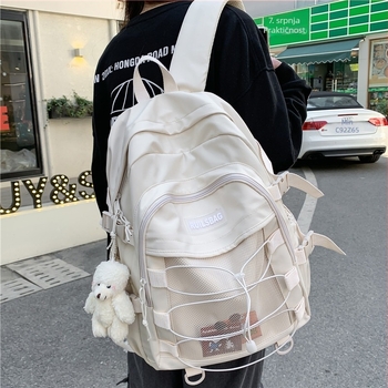 Minimalistički školski ruksak, inspiriran japanskim stilom, Instagram stil, casual putni ruksak, moderan izgled, svestran za studente.