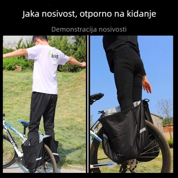 Torba za stražnji nosač planinskog bicikla, vodootporna, kapaciteta 28 L