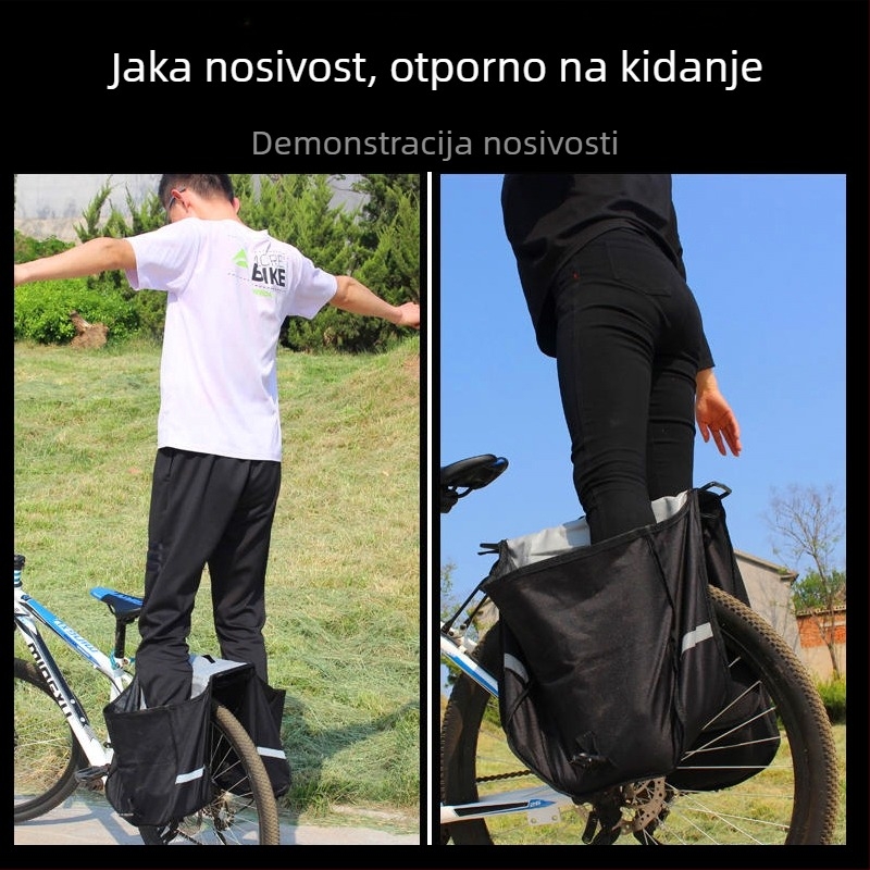 Torba za stražnji nosač planinskog bicikla, vodootporna, kapaciteta 28 L