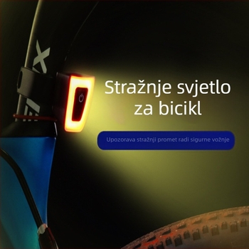 USB punjiva stražnja svjetiljka za bicikl – planinske i cestovne bicikle, svjetlo za noćnu vožnju i sigurnosno upozorenje