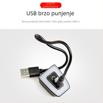 USB punjiva stražnja svjetiljka za bicikl – planinske i cestovne bicikle, svjetlo za noćnu vožnju i sigurnosno upozorenje
