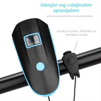 Prednje svjetlo za planinski bicikl, svjetlo za noćnu vožnju, dugotrajni zvučni upozoravajući signal, dodatna oprema za cestovni bicikl