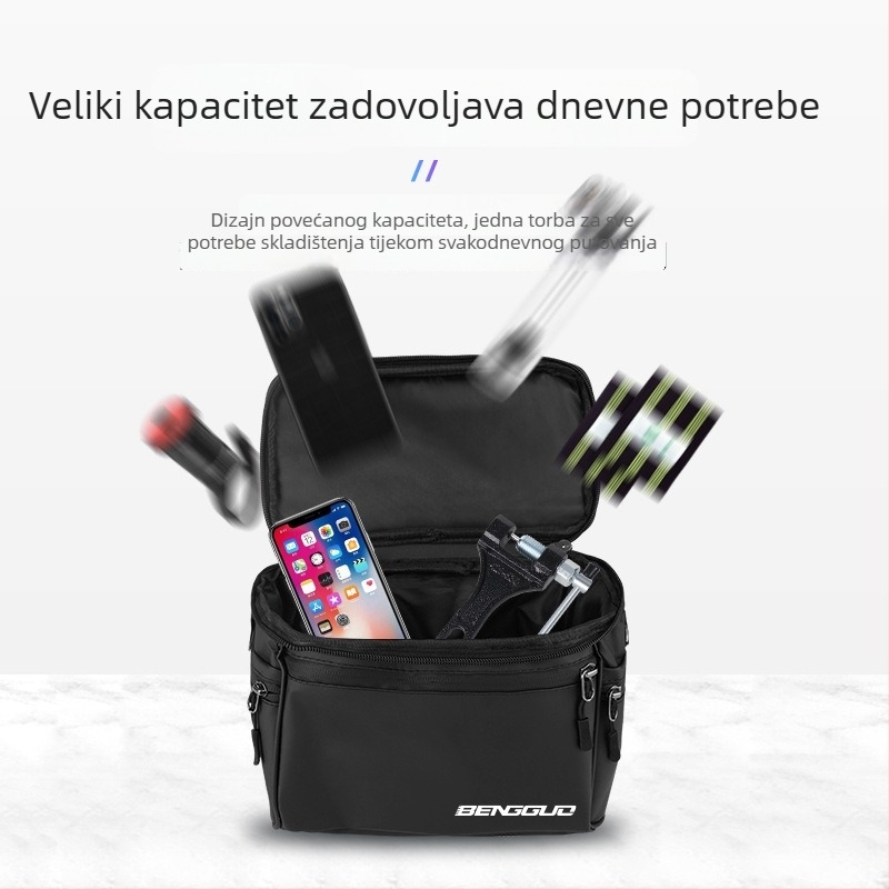 Prednja torba za bicikl s velikim kapacitetom – višenamjenska torba za vožnju