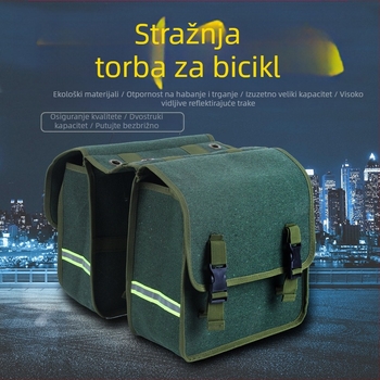 Torba za stražnji nosač planinskog bicikla, dvostruki komplet, vodootporna platna, debela izrada, 25 L