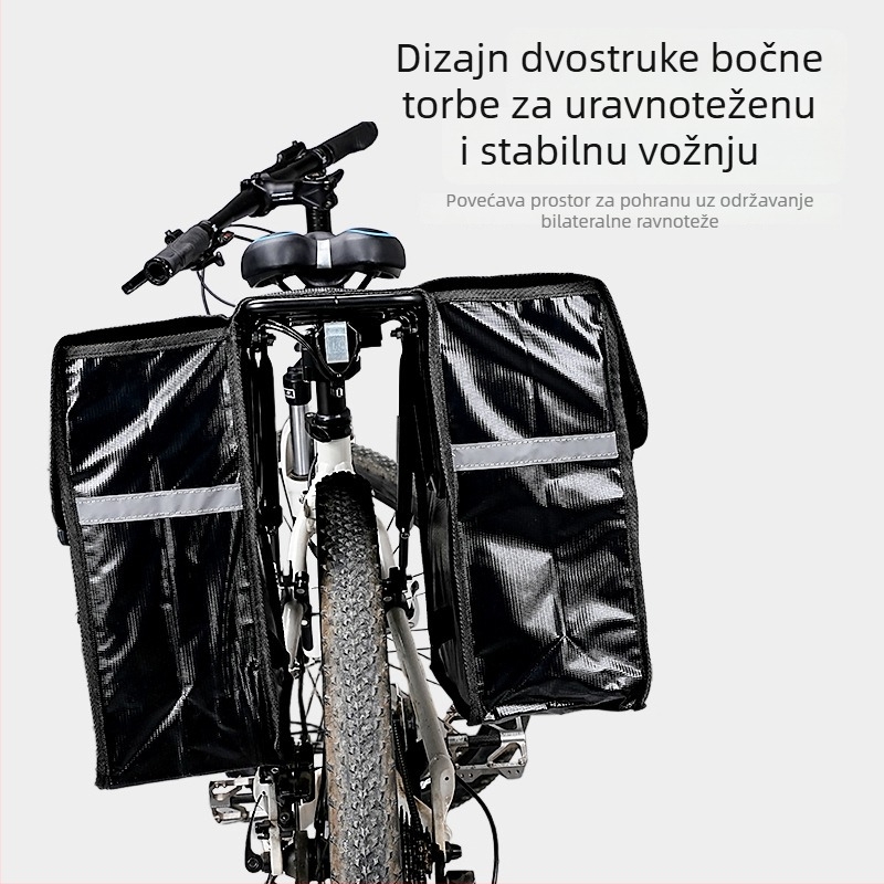 Dvostruka vodootporna torba pannier za bicikl, stražnja torba za brdski bicikl, kapacitet 29 L