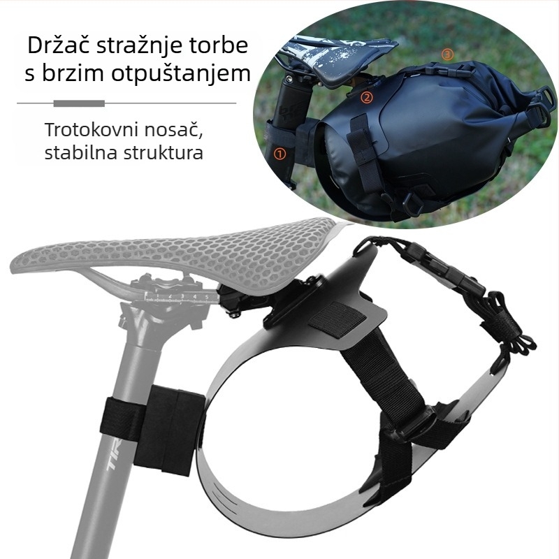 Nosač stražnje torbe za bicikl s brzom otpuštanjem, velik kapacitet