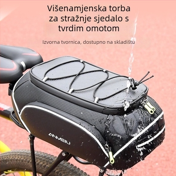 Torba za stražnji nosač bicikla, 10L, PU, za cestovne i planinske bicikle