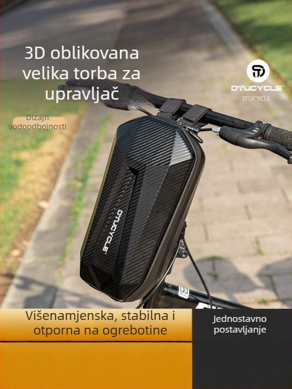 Dtucycle Prednja torba za bicikl 15L, vodootporna torba za gornju cijev za MTB i cestovne bicikle