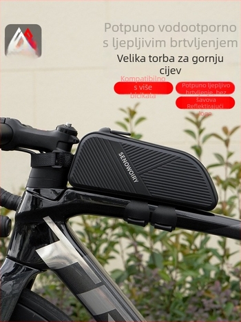 Prednja torbica za okvir bicikla – vodootporna torbica za telefon, torba na gornjoj cijevi