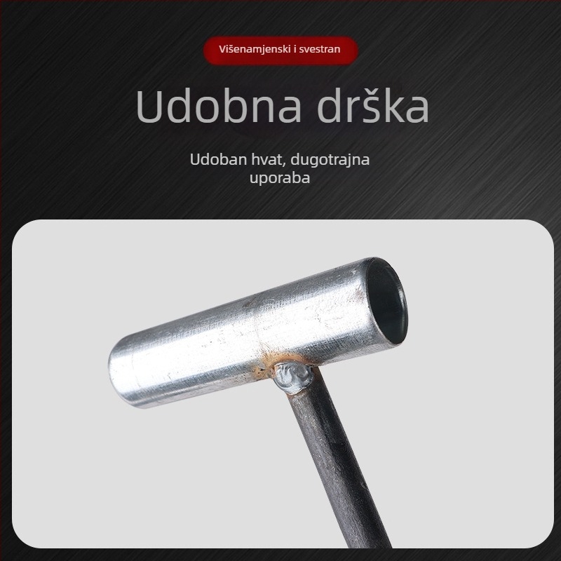 Mala vrtna lopata za kopanje divog povrća, plijevljenje, sadnja povrća i cvijeća, prozračivanje tla — od mangan čelika.
