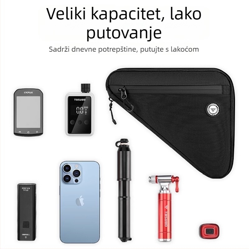 Tas Captain torbica za okvir cestovnog bicikla, otporna na habanje, velik kapacitet skladištenja