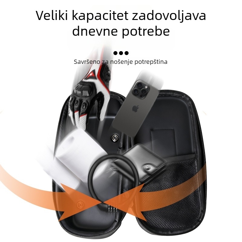 Karbon čvrsta torbica za gornju cijev bicikla sa sjenilom, osjetljivim na dodir, vodootporna torbica za telefon za cestovne i planinske bicikle
