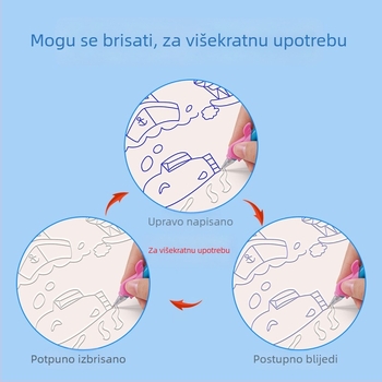Dječja knjiga za crtanje s udubljenjima za vježbu držanja olovke, crtanje za uzrast 3–8 godina
